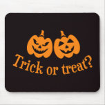 Jack o lantern trick or treat mousepad