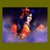 Jack-O-Lantern Witch Poster posters