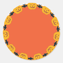 Jack O Lantern Wreath Sticker