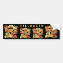 JACK-O-LANTERNS BUMPER STICKER