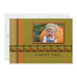 Jack O'Lantern Row - Fall Photo Card invitations