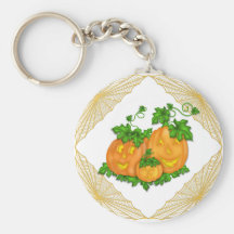 Jack O'Lanterns Halloween Key Chain
