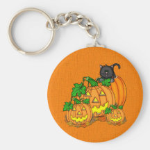 Jack O'Lanterns Halloween Key Chains