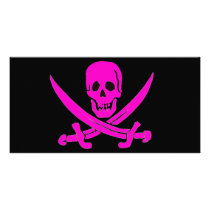 Jack-Rackham-Pink Photo Greeting Card