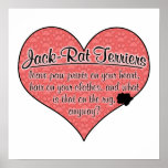 Jack-Rat Terrier Paw Prints Dog Humour