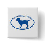 Jack Russel Silhouette Button