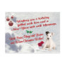 Jack Russell Christmas Hugs and Kisses Postcard