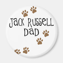 Jack Russell Dad Fridge Magnets