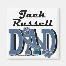 Jack Russell Dad Fridge Magnets