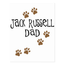 Jack Russell Dad Postcard