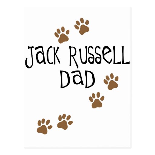 Jack Russell Dad Postcard