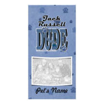 Jack Russell DUDE Personalized Photo Card