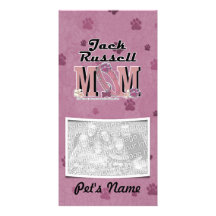 Jack Russell MOM Personalized Photo Card