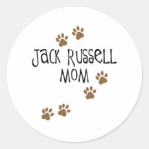 Jack Russell Mum Round Sticker