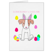 Jack Russell Somebunny Loves Me cards