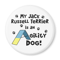 Jack Russell Terrier Agility Dog Refrigerator Magnet
