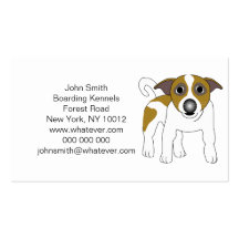 Jack Russell Terrier Boarding Kennels Business Cards