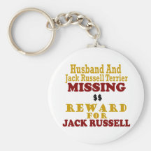 Jack Russell Terrier & Husband Missing Reward For Key Chain
