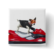 Jack Russell Terrier on Jetski button