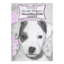 Jack Russell Terrier Puppy Personalised Announcement