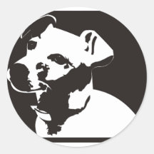 Jack Russell Terrier Round Sticker