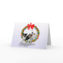 Jack Russell Terriers with wreath cards