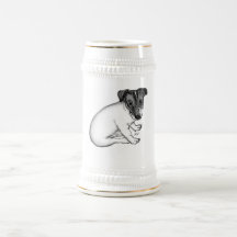 Jack Russell Welpe 10 Wochen alt Kaffee Haferl