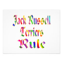 Jack Russells Rule Custom Announcement