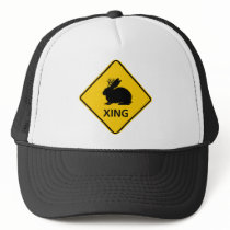 Jackalope Crossing Highway Sign Mesh Hat