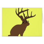 jackalope with glasses card
