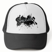 Jackée Ink Splatter Mesh Hat