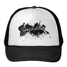 Jackée Ink Splatter Mesh Hat