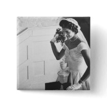 Jackie Kennedy, 1953 Pinback Button