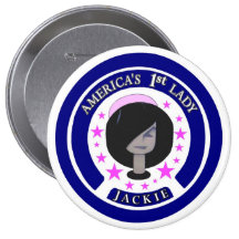Jackie Kennedy America's 1st Lady Pinback Buttons