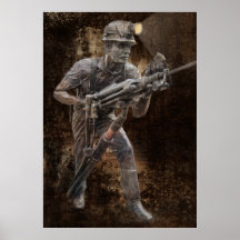 JACKLEG DRILLING by MINER Poster