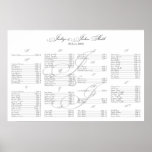 Jacklyn+Joshua Seating Chart Poster posters