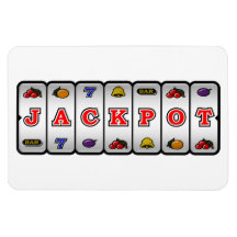 Jackpot Slot Machine Magnet (light)