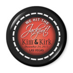Jackpot! Vegas Newlyweds Casino Chip Magnet Favour