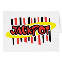 Jackpot Winner - Retro Gambling Style Card