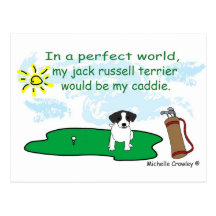 JackRussellBlk Post Card