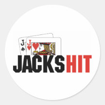 Jacks Hit Round Sticker