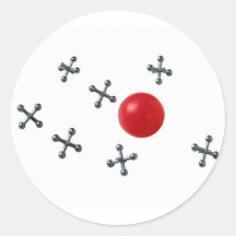 Jacks! Round Sticker