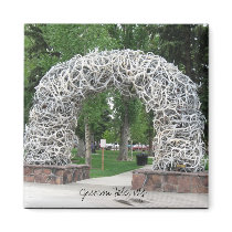 Jackson Hole Antler Arch Fridge Magnets