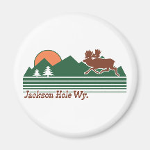 Jackson Hole Wyoming Refrigerator Magnet