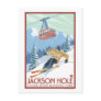 Jackson Hole, Wyoming Skier and Tram Postcards