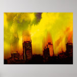 Jackson, MS as seen from the otherworld  (slanted) Posters