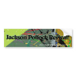 Jackson Pollock Revival! Graphic bumper stickers