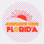 Jacksonville Beach, Florida Round Sticker
