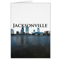 Jacksonville Skyline with Jacksonville in the Sky Greeting Card