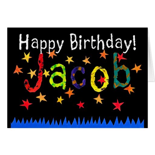 ‘Jacob’ Birthday Card | Zazzle